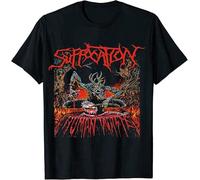 Vintage Suffocation Human Waste New Unisex 100% Cotton Short-Sleeve T-Shirts Black S