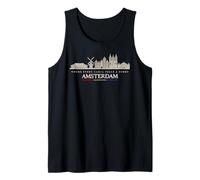 Vintage sullo Skyline di Amsterdam Canotta