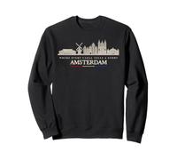 Vintage sullo Skyline di Amsterdam Felpa