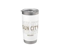 Vintage Sun City Arizona Bicchiere termico in acciaio inox doppia parete