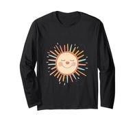 Vintage Sun Retro Anni '70 Arcobaleno Art || Boho Design || Boho Sun Maglia a Manica