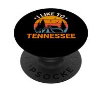 Vintage Sunset Tennessee, Hiking Camping, Outdoors Tennessee PopSockets PopGrip Adesivo