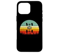 Vintage Sunset UTV ATV Quad 4WD Retro Offroad Overland 4x4 Custodia per iPhone 16 Pro Max