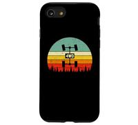 Vintage Sunset UTV ATV Quad 4WD Retro Offroad Overland 4x4 Custodia per iPhone SE (2020) / 7/8