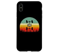 Vintage Sunset UTV ATV Quad 4WD Retro Offroad Overland 4x4 Custodia per iPhone XS Max