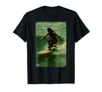 Vintage Surfer-Girl - Retro Surf Art Ocean Wave-Rider Maglietta