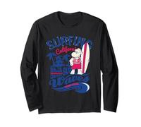 Vintage Surfing California Baja Surf Company Onde Maglia a Manica