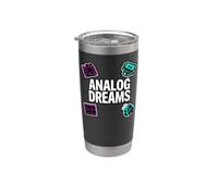 Vintage Synth Audio Engineer Analog Dreams Bicchiere termico in acciaio inox doppia parete
