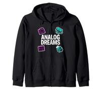 Vintage Synth Audio Engineer Analog Dreams Felpa con Cappuccio