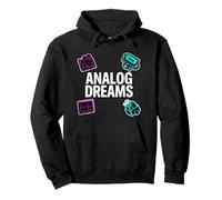 Vintage Synth Audio Engineer Analog Dreams Felpa con Cappuccio