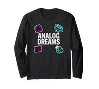 Vintage Synth Audio Engineer Analog Dreams Maglia a Manica