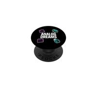 Vintage Synth Audio Engineer Analog Dreams PopSockets PopGrip Adesivo