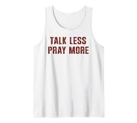 Vintage Talk Less Pray More Christian Believer Fede Gesù Canotta