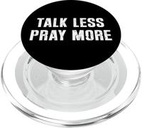 Vintage Talk Less Pray More Christian Believer Fede Gesù PopSockets PopGrip per MagSafe