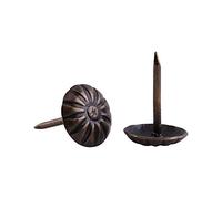 Vintage Tappezzeria Nails, 100pcs Antique Bronze Furniture Studs Kit for Upholstery Decorative Pins 10x14mm for Sofa Door Shoe Box Cabinet Wood Projects, Rustic
