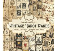 Vintage Tarot Cards Ephemera Scrapbook Paper Craft Pad: 8 Magical Designs, 24 Double-Side Sheets Printed 8.5"x8.5" Size Paper With Premium Color. ... Junk Journal, Collage, Decoupage, Album Etc.