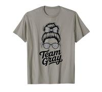 Vintage Team Grigio Field Day Summer Camp Competition Cognome Maglietta