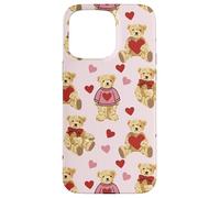 Vintage Teddy Bear Coquette Aesthetic Pink Valentines Girl Custodia per iPhone 15 Pro Max