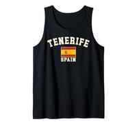 Vintage Tenerife Spagna Bandiera Spagna España Souvenir Retro Canotta