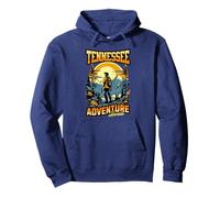 Vintage Tennessee, Adventure Awaits. Tennessee Outdoors Felpa con Cappuccio