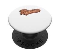 Vintage Tennessee Faux Leather Patch Look Script State PopSockets PopGrip Adesivo