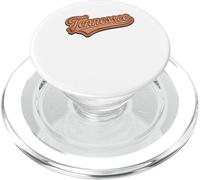 Vintage Tennessee Faux Leather Patch Look Script State PopSockets PopGrip per MagSafe