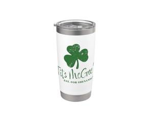 Vintage Tette McGee's Irish Pub St. patrick's Day Shenanigans Bicchiere termico in acciaio inox doppia parete
