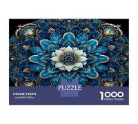 Vintage Texture Mandala Puzzle 1000 Pezzi - Cartone Riciclato & Puzzle Mindfulness Rustic Vibrant - Per Adulti Da 14 Anni 70x50cm/1000pcs Regalo Di San Valentino