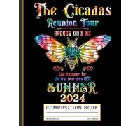 Vintage The Cicadas Reunion Tour 2024 Funny Cicada Lover Tie Dye Composition Book