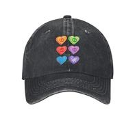 Vintage The Living Tombstone Candy Hearts Berretto da Baseball Uomo Donna Distressed Denim Sun cap Rock attività all'aperto Cappello Regolabile in Cotone, per Tutte Le Stagioni