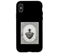 Vintage The Sacred Heath Of Jesus Christ T-Shirt Catholic Custodia per iPhone X/XS