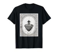 Vintage The Sacred Heath of Jesus Christ T-Shirt Catholic Maglietta