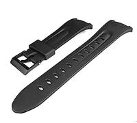 Vintage Time Watches Cinturino di ricambio per orologio in resina W42H, 15 mm, compatibile con Illuminator W42h, W-42H, in PVC, colore: nero, Standard, Gomma, VTW