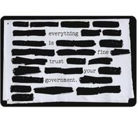 Vintage Tin Sign Conspiracy Theory Government Humor 8 X 12