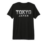 Vintage Tokyo Giappone iconico Skyline Souvenir Maglietta Premium