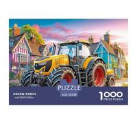 Vintage Tractor Scene Durable Paper Construction Rural Countryside Style Fun Challenging Game, Suitable for Adults And Teenagers in Relaxing Hours 52x38cm/1000pcs