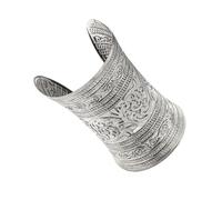 Vintage traforato modello inciso decorazione accessorio per le donne elegante metallo gioielli in metallo antico tono oro, Misura unica, come descritto