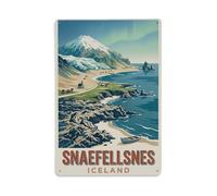 Vintage Travel Snaefellsnes Islanda Magic Metal Tin Sign