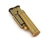 Vintage Trench Lighter Wheel Kerosene Accendino Meccanico Vintage Accendino Trasparente Serbatoio dell'olio Accendino per la (Bronze)