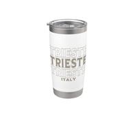 Vintage Trieste Italia Bicchiere termico in acciaio inox doppia parete