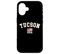 Vintage Tucson USA Bandiera Americana Arizona Cool Souvenir Retro Custodia per iPhone 16