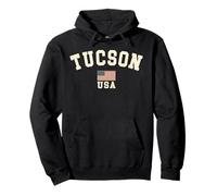 Vintage Tucson USA Bandiera Americana Arizona Cool Souvenir Retro Felpa con Cappuccio