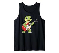 Vintage Turtle Punk Music Playing Guitar Canotta