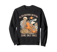 Vintage Tutte Le Creature Marine Sono squalo pettable Alcuni Solo Una Volta Felpa
