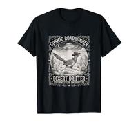 Vintage UFO Cowboy Roadrunner Deserto Alien Rapimento Maglietta