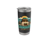 Vintage Ulaanbaatar Mongolia viaggio souvenir regalo punto di riferimento Bicchiere termico in acciaio inox doppia parete