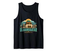 Vintage Ulaanbaatar Mongolia Viaggio Souvenir Regalo Punto di Riferimento Canotta