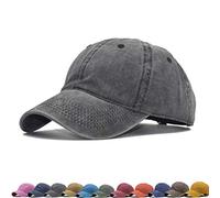 Vintage Unisex Top Cappelli per le Donne Cappelli da baseball per gli Uomini Papà Cappelli da baseball Cappelli per Quotidiano, Nero , Taglia unica
