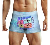 Vintage USA Bandiera Pattinaggio di Figura di Ghiaccio Boxer da Uomo Pantaloncini Stampa Biancheria Intima Stretch Tronco, Come nella foto, S