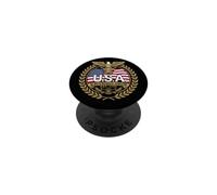 Vintage USA E Pluribus Unum Patriotic Bison Graphic PopSockets PopGrip Adesivo